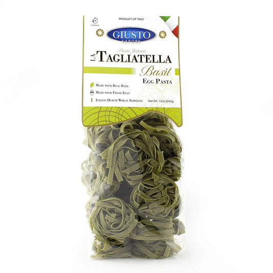 Giusto-Sapore-Basil-Tagliatelle-Italian-Egg-Pasta-Nest-712