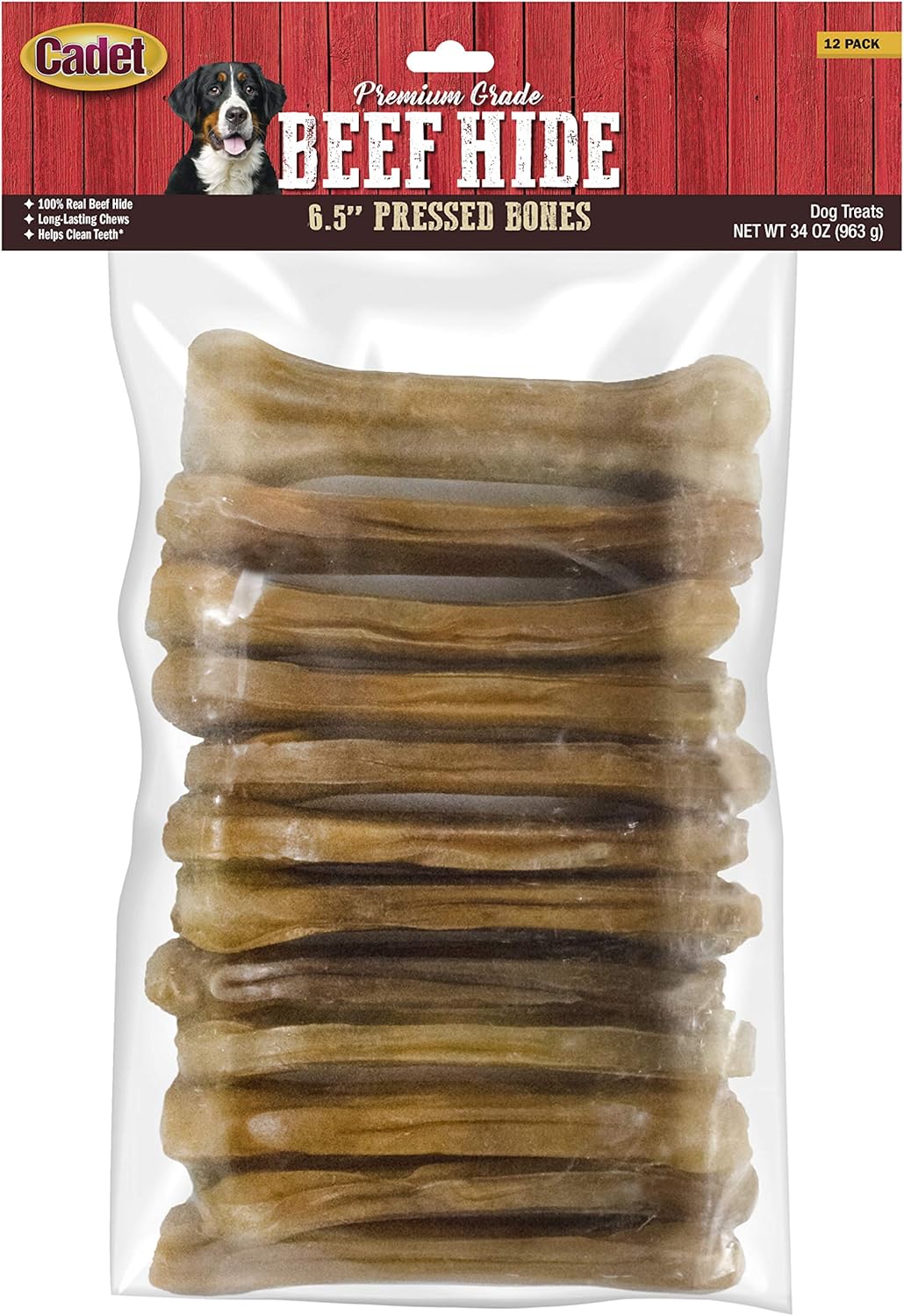Cadet-Premium-Grade-Pressed-Beef-Hide-Bones,-Long-Lasting-Rawhide-Dog-6.5-1860