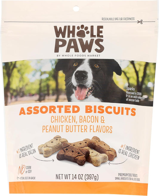 Whole-Paws,-Biscuit-Dog-Treats,-Assorted-Flavors-(Chicken,-Bacon,-&-Peanut-14-2156