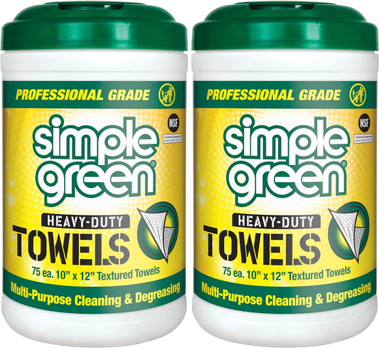 Simple-Green-Professional-Grade-Heavy-Duty-Cleaning-and-Degreasing-Towels,-All-Purpose-Cleaning-Wipes,-75-count-(Pack-938