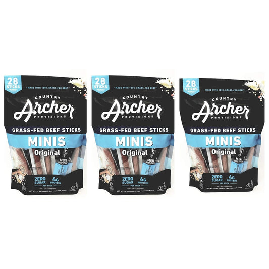 Country-Archer-Mini-palitos-de-carne-de-res,-sabor-original,-28-mini-de-295