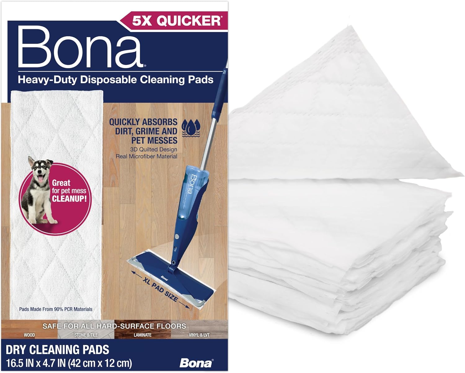 Bona-Multi-Surface-Floor-Cleaning-Pads---18-Refills---Heavy-Duty,-Disposable,-Microfiber-Pads-for-Easy-1038