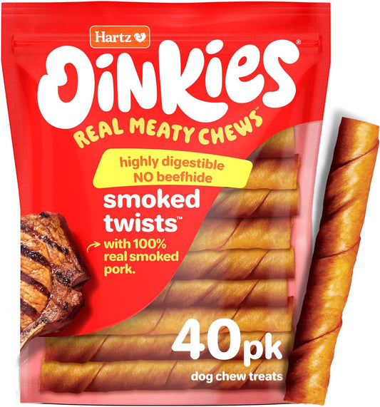 Hartz-Oinkies-Smoked-Twists-with-Naturally-Smoked-Pork-Rawhide-Free-Dog-Treats,-Digestible-2735