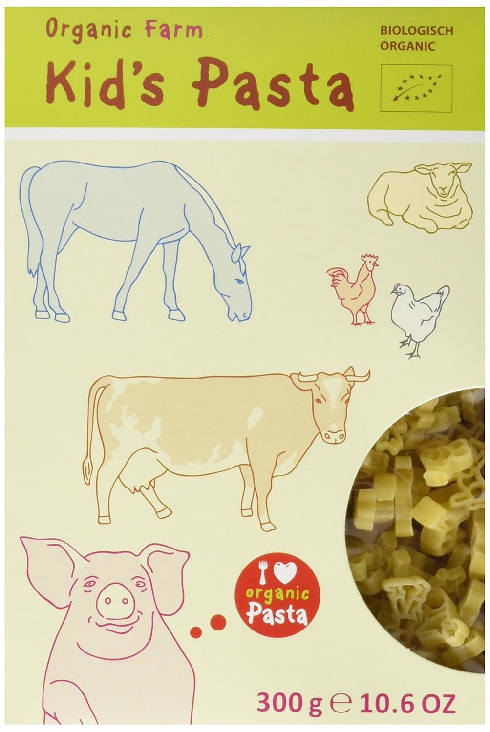 Alb-Gold-Organic-Farm-Shape-Kid's-Pasta,-Farm-Shape-10.6-355