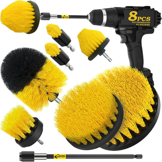 Holikme-8-Piece-Drill-Brush-Attachments-Set,-Power-Scrubber-with-Extend-Long-Attachment?Cleaning-Supplies-for-1131