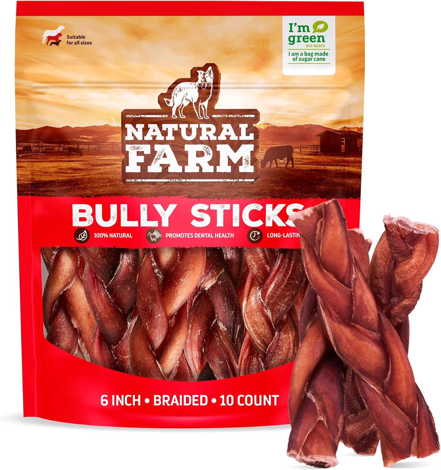 Natural-Farm-Odor-Free-Braided-Bully-Sticks-(6-Inch,-10-Pack)---Grass-Fed-1891