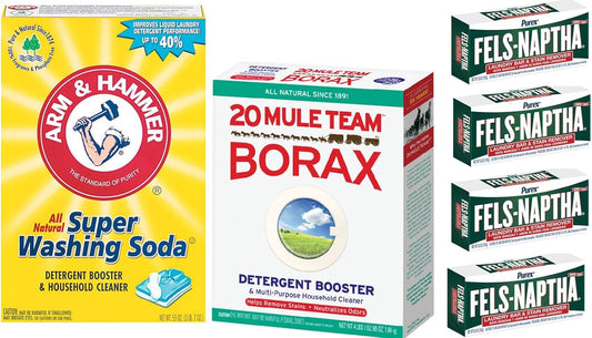 Laundry-Soap-Kit---Fels-Naptha-4-bars,-20-Mule-Team-Borax-871