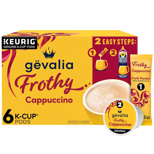 Gevalia-Frothy-2-Step-Artificially-Flavored-Cappuccino-Espresso-Style-K?Cup-Coffee-Pods-&-Froth-3156