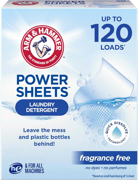 Arm-&-Hammer-Power-Sheets-Laundry-Detergent,-Fragrance-Free-60ct,-3110