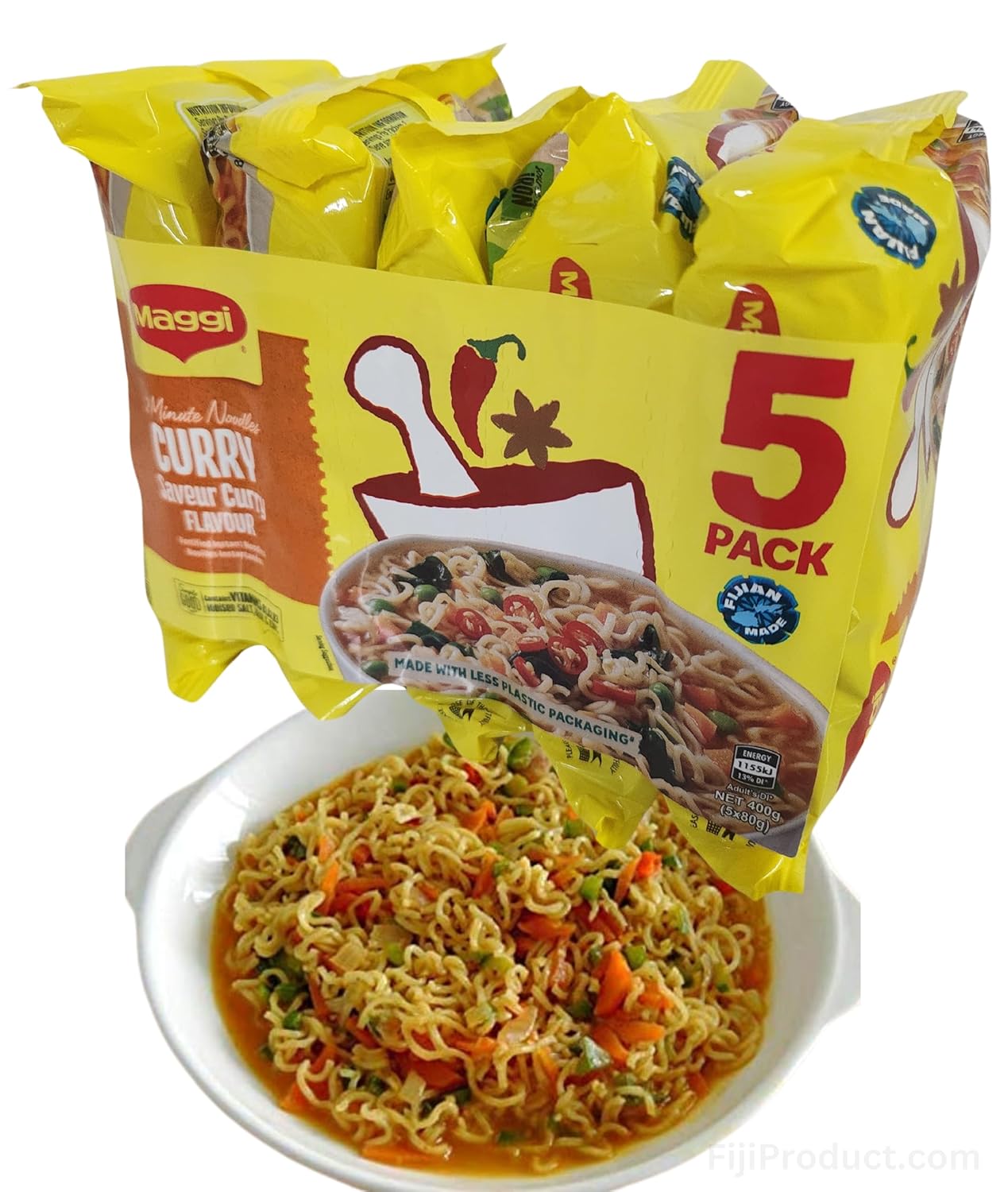 Fideos-Maggi-instantáneos-de-2-minutos,-sabor-suave-al-curry--con-84