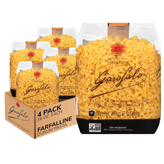 Garofalo---Premium-Durum-Wheat-Semolina-Farfalline-Pasta,-Italian-Bronze-Drawn,-253