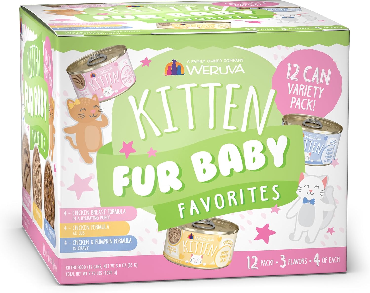 Weruva-Kitten,-Fur-Baby-Favorites-Variety-Pack,-3oz-Can-(Pack-of------1792
