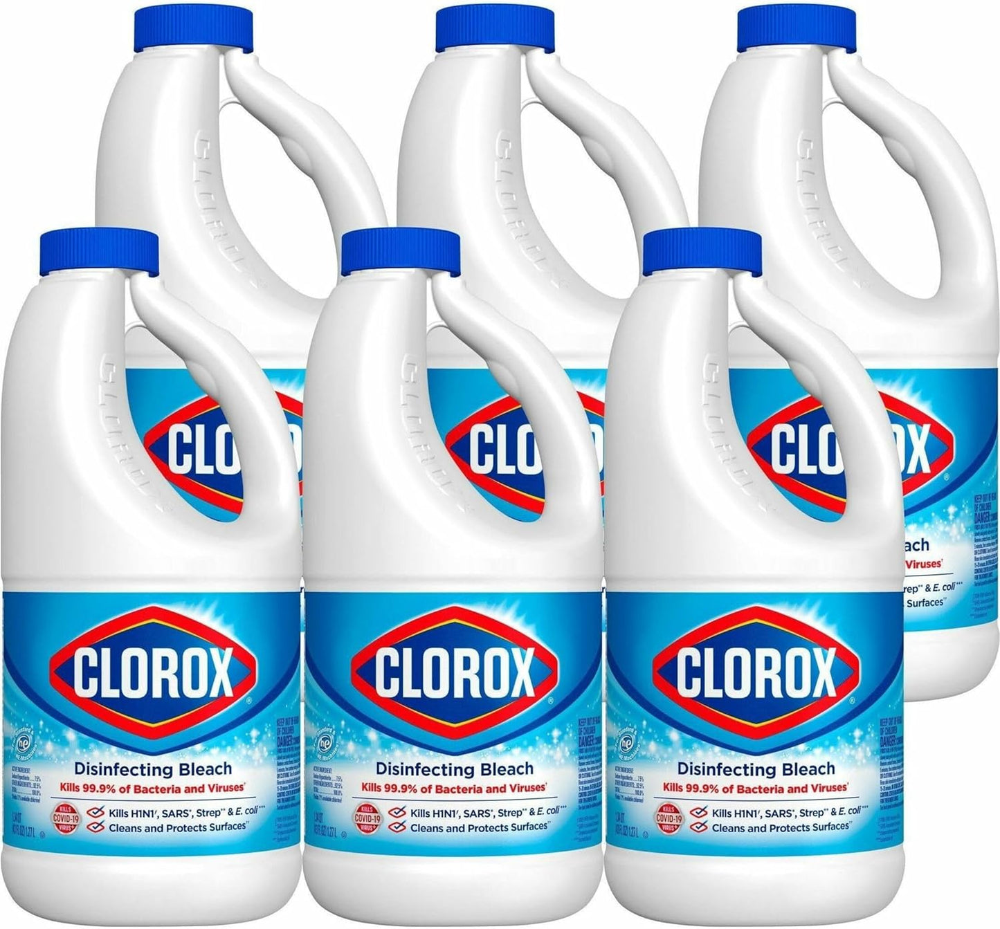 Clorox-CLO32260CT,-Disinfecting-Bleach---Regular,-6-/-Carton,-White-327