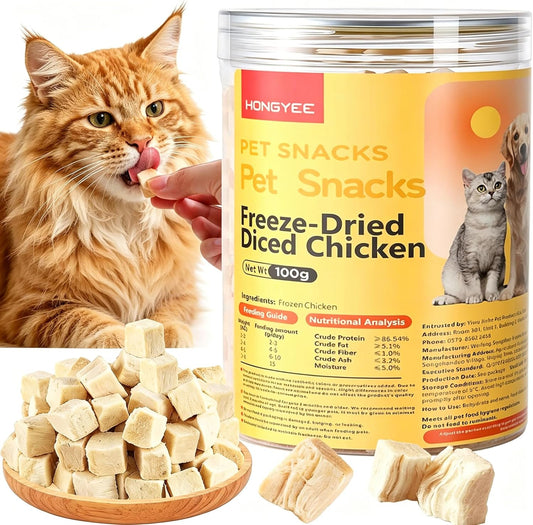Freeze-Dried-Chicken-Cat-&-Dog-Treat,-High-Protein-&-Low-Fat,-Single-658