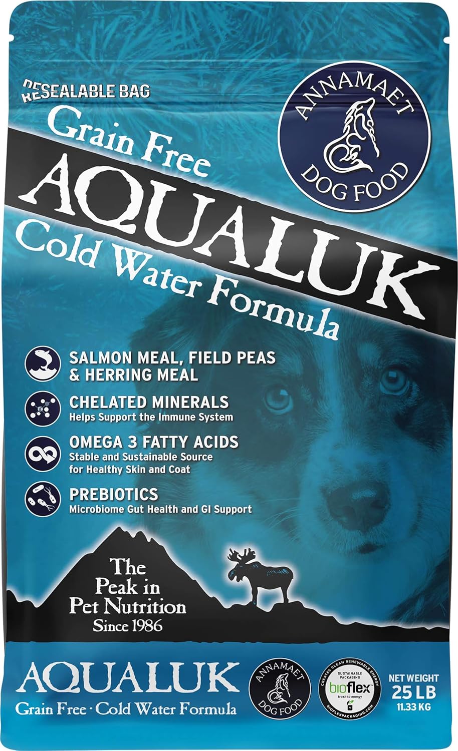 Annamaet-Grain-Free-Aqualuk-Cold-Water-Fish-Formula-Dry-Dog-Food,-(Salmon-&-Herring),-1116
