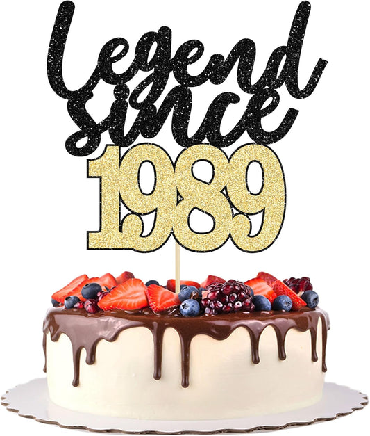 Gyufise-1Pcs-Legend-Since-1989-Cake-Topper-174
