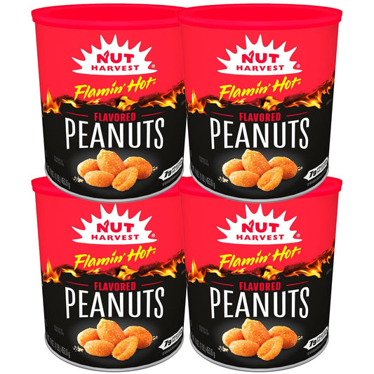 Nut-Harvest,-Flamin'-Hot-Peanuts,-16-oz-Canisters,-(4-Pack)-------202