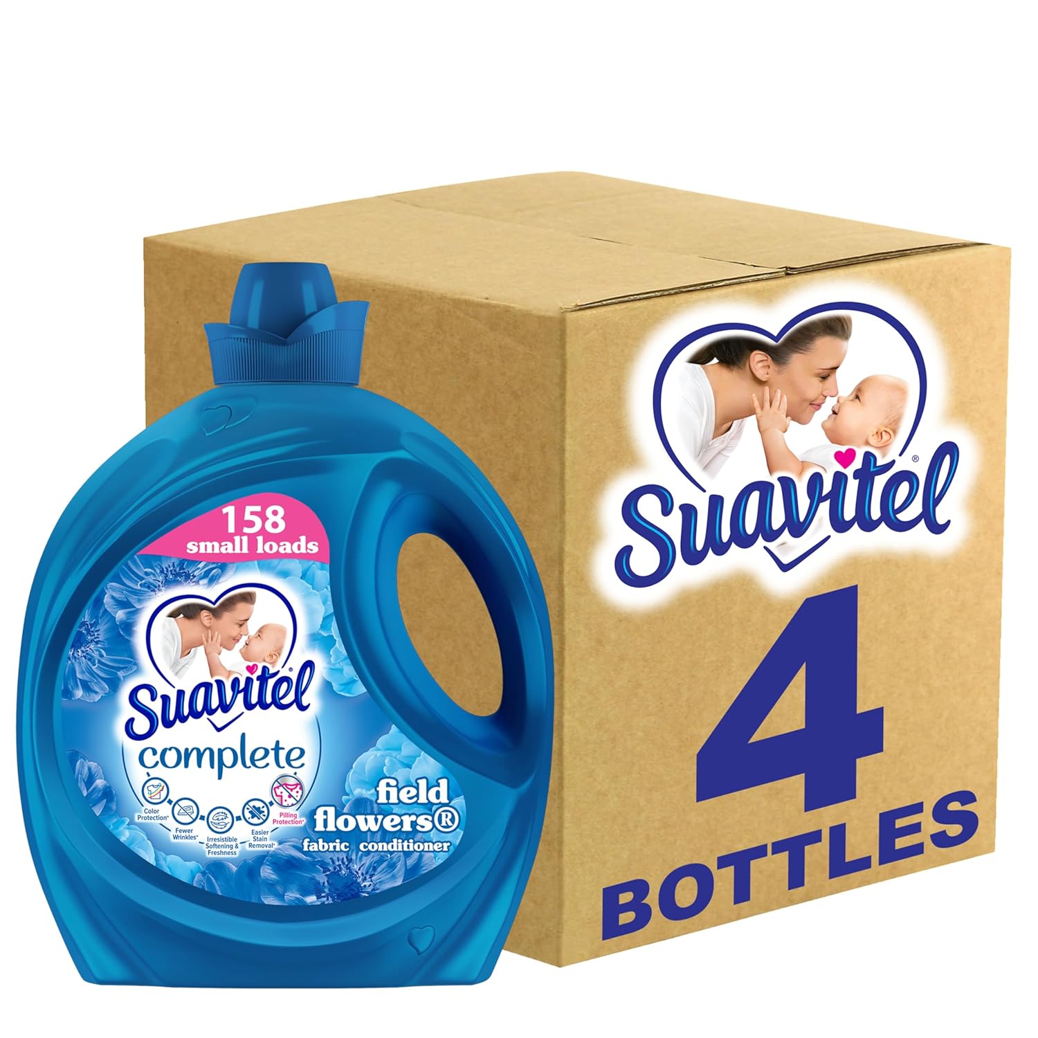 Suavitel-Complete-Fabric-Conditioner,-Field-Flowers,-158-oz-(Pack-of-298