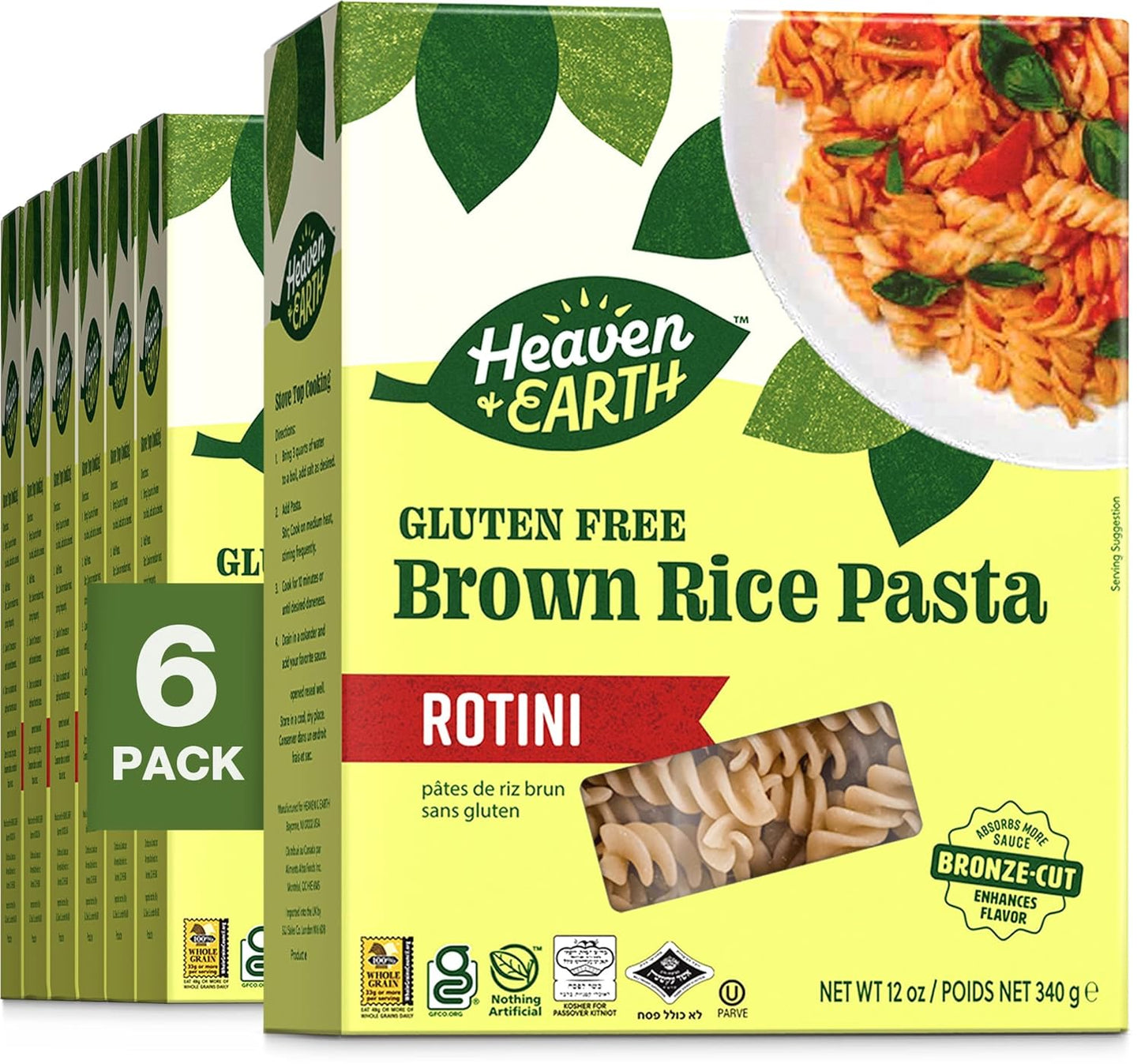 Heaven-&-Earth-Brown-Rice-Pasta,-Gluten-Free-Rotini,-(6-50