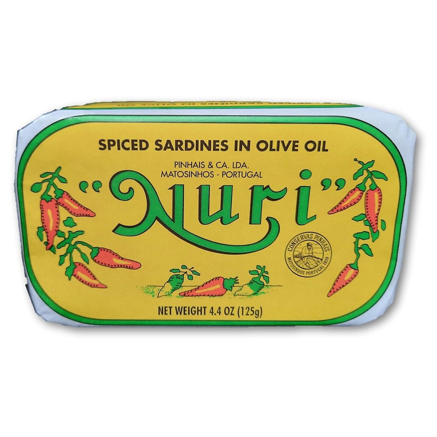 NURI-Sardinas-portuguesas-en-aceite-de-oliva-especiado,-paquete-de-2-(latas-4.4-1272