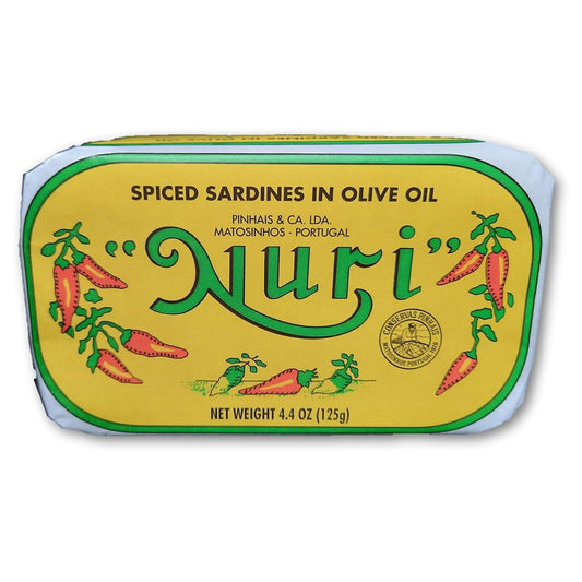 NURI-Sardinas-portuguesas-en-aceite-de-oliva-especiado,-paquete-de-2-(latas-4.4-1272