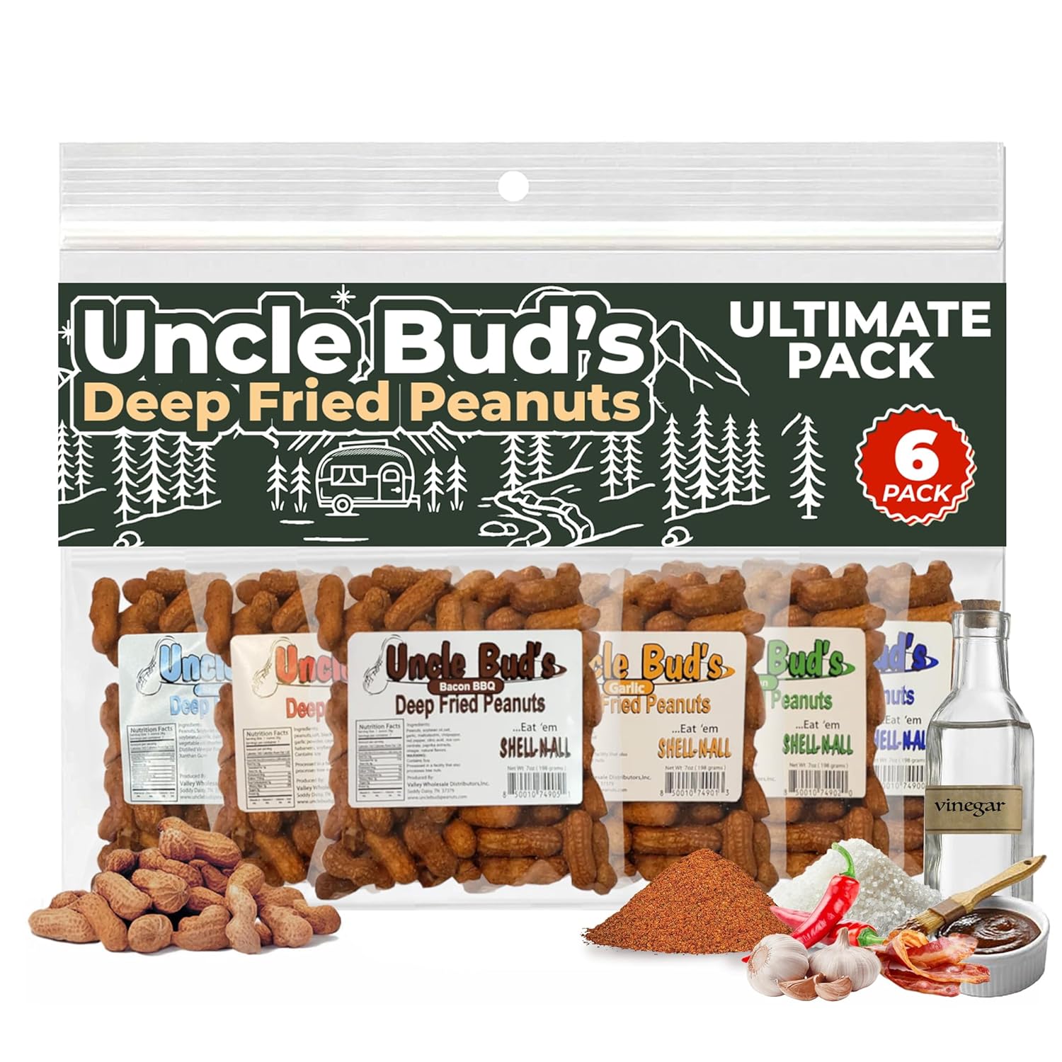 Uncle-Bud's-Deep-Fried-Peanuts-In-Shell-(6-Pack)-|-Flavored-Mixed-in-|-4
