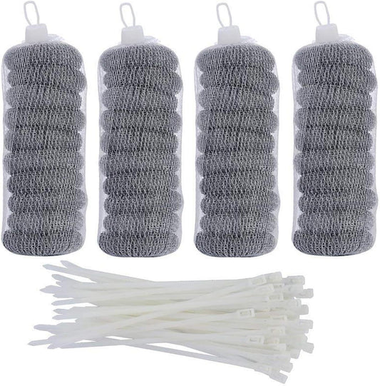 40-Pieces-Lint-Traps-Stainless-Steel-Washing-Machine-Lint-Snare-3829