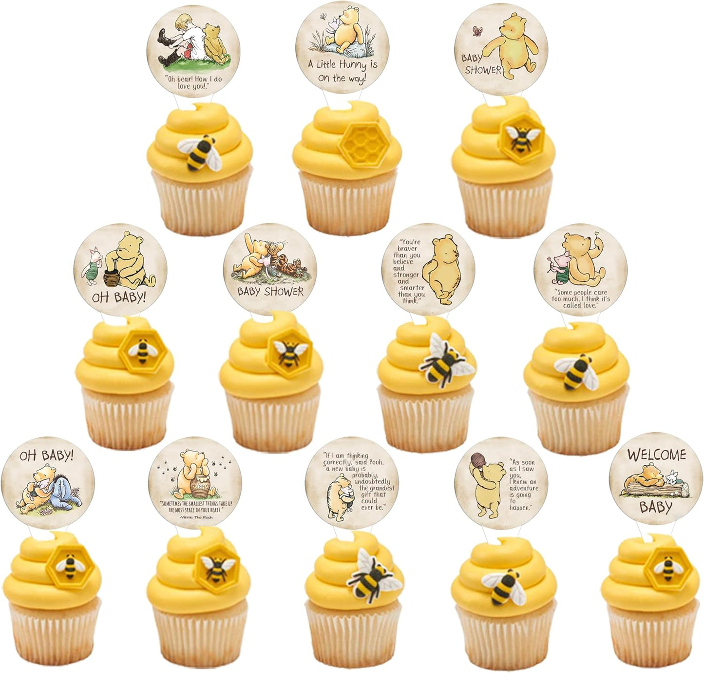 48Pcs-Bear-Themed-Cupcake-Toppers,Classic-Winnie-Stuff-3733