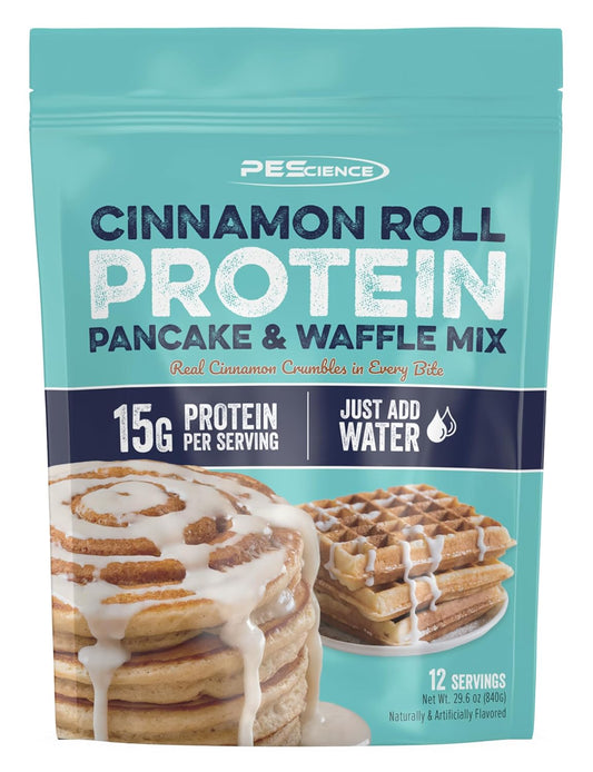 PEScience-Protein-Pancake-Mix-for-Protein-Waffles-and-Pancakes,-Just-Add-Water,-and-Blend,-1704