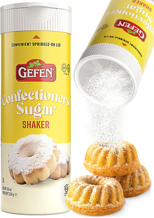 Gefen-Confectioners-Sugar-Shaker,-8.8oz-|-Powdered-Sugar-Duster-|-Corn-Free-Gluten-|-1465