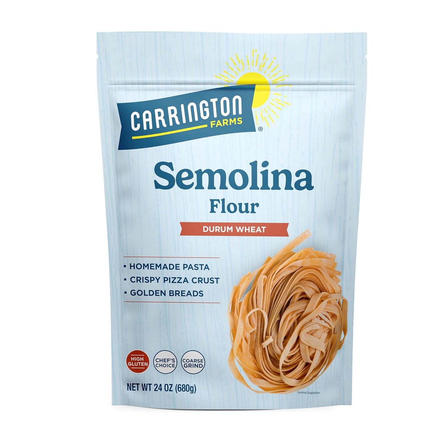 Carrington-Farms-Semolina-Flour,-Durum-Wheat,-Coarse-Grind,-High-Gluten,-for-Pasta,-258