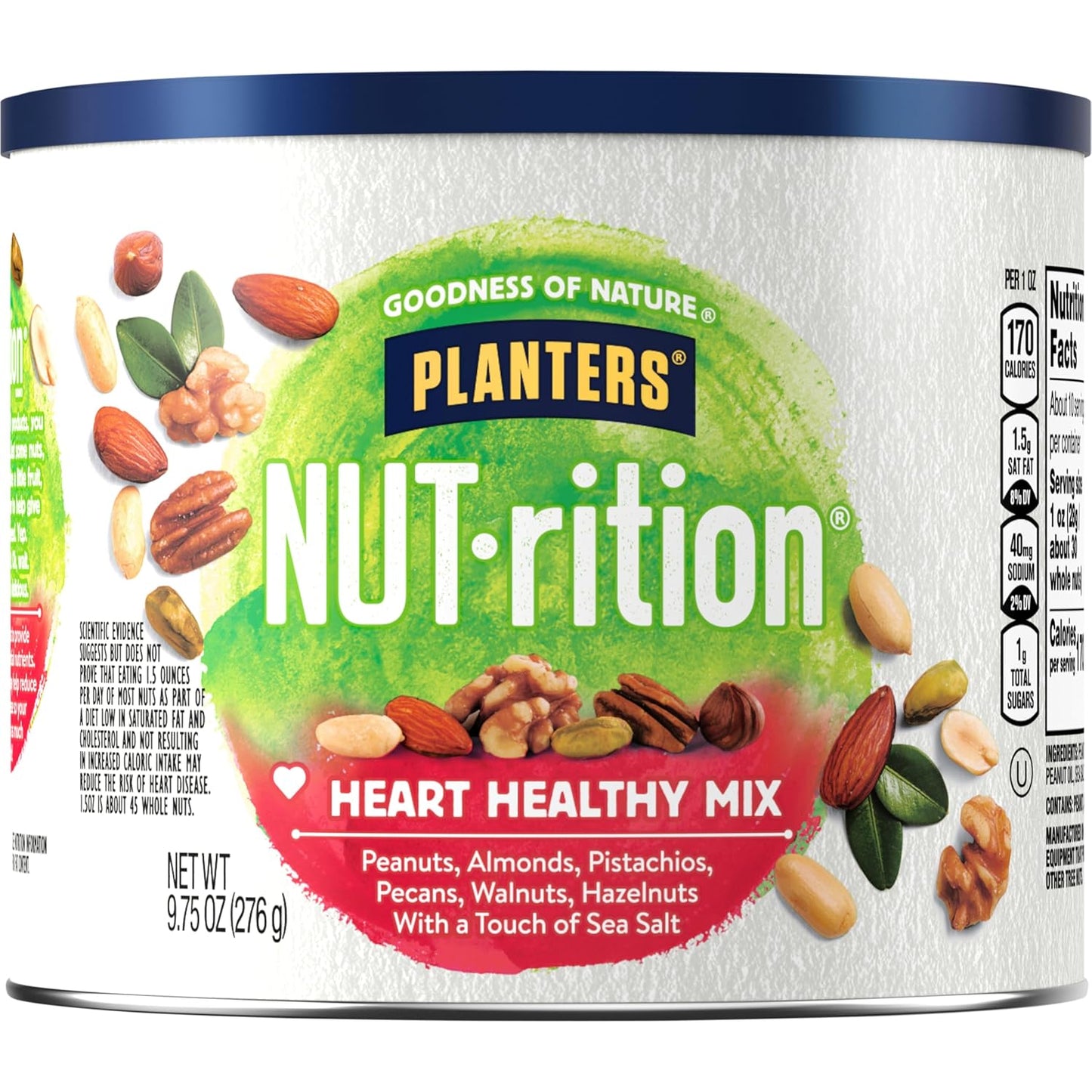PLANTERS-NUT-RITION-Heart-Healthy-Mixed-Nuts,-Plant-Based-Protein,-9.75-Oz--|-Nuts:-Peanuts,-Pistachios,-937