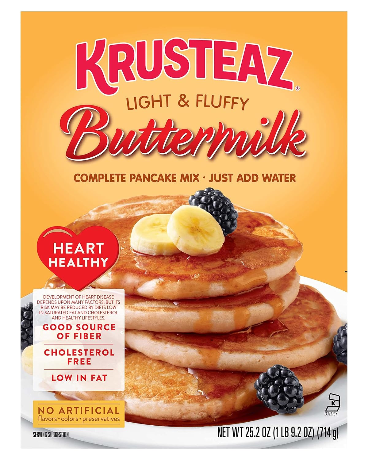 Krusteaz-Heart-Healthy-Buttermilk-Pancake-Mix,-25.2-OZ-(Pack-of-99