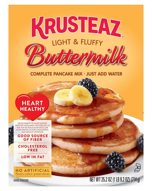 Krusteaz-Heart-Healthy-Buttermilk-Pancake-Mix,-25.2-OZ-(Pack-of-99