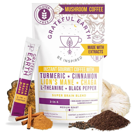 Grateful-Earth-Mushroom-Coffee,-Coconut-Instant-Coffee-with-Lion’s-Mane-Mushrooms,-Chaga,-Turmeric,-2375