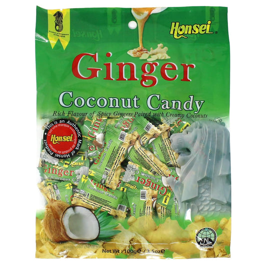 Honsei-Ginger-Coconut-Candy-100g/3.5oz-Hard-Candy-Rich-484