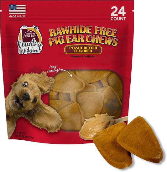Country-Kitchen-Rawhide-Free-Pig-Ear-Chews-Dog-Treats,-Peanut-Butter-Made-1262