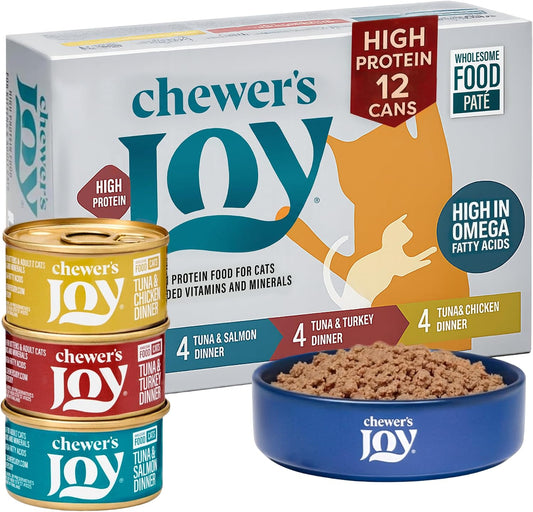 Chewer's-Joy-Wet-Cat-Food-Variety-Pack-–-High-Protein,-Grain-Free,-Natural-Pate-Canned-422