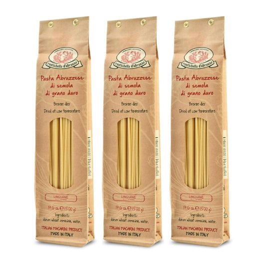 Rustichella-d'Abruzzo-Linguine-(Pack-of-3),-500g-Each---Italian-563