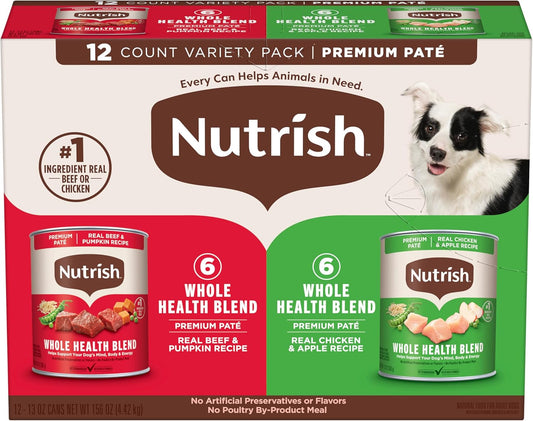 Rachael-Ray-Nutrish-Premium-Pate-Wet-Dog-Food,-Chicken-and-Beef-Variety-Pack,-709