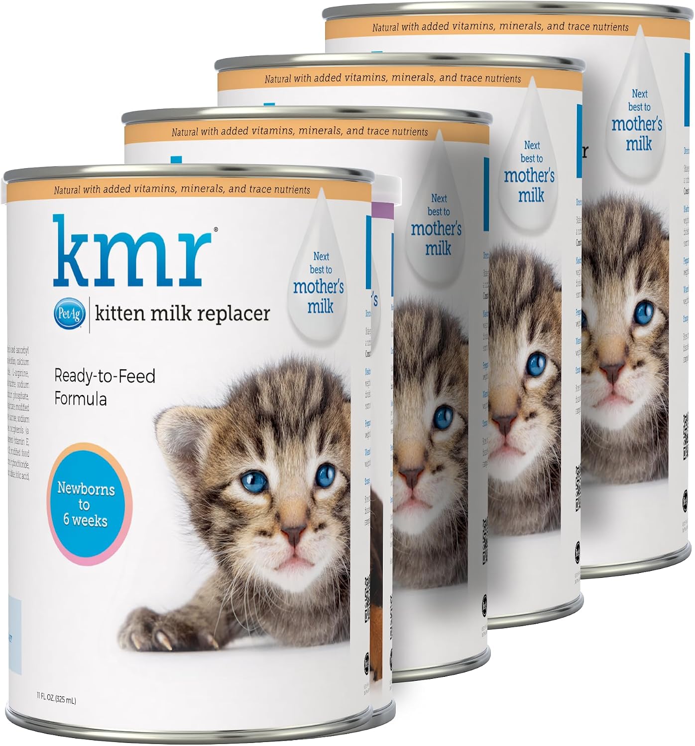 PetAg-KMR-Kitten-Milk-Replacer-Liquid---11-oz,-Pack-of-4---1358