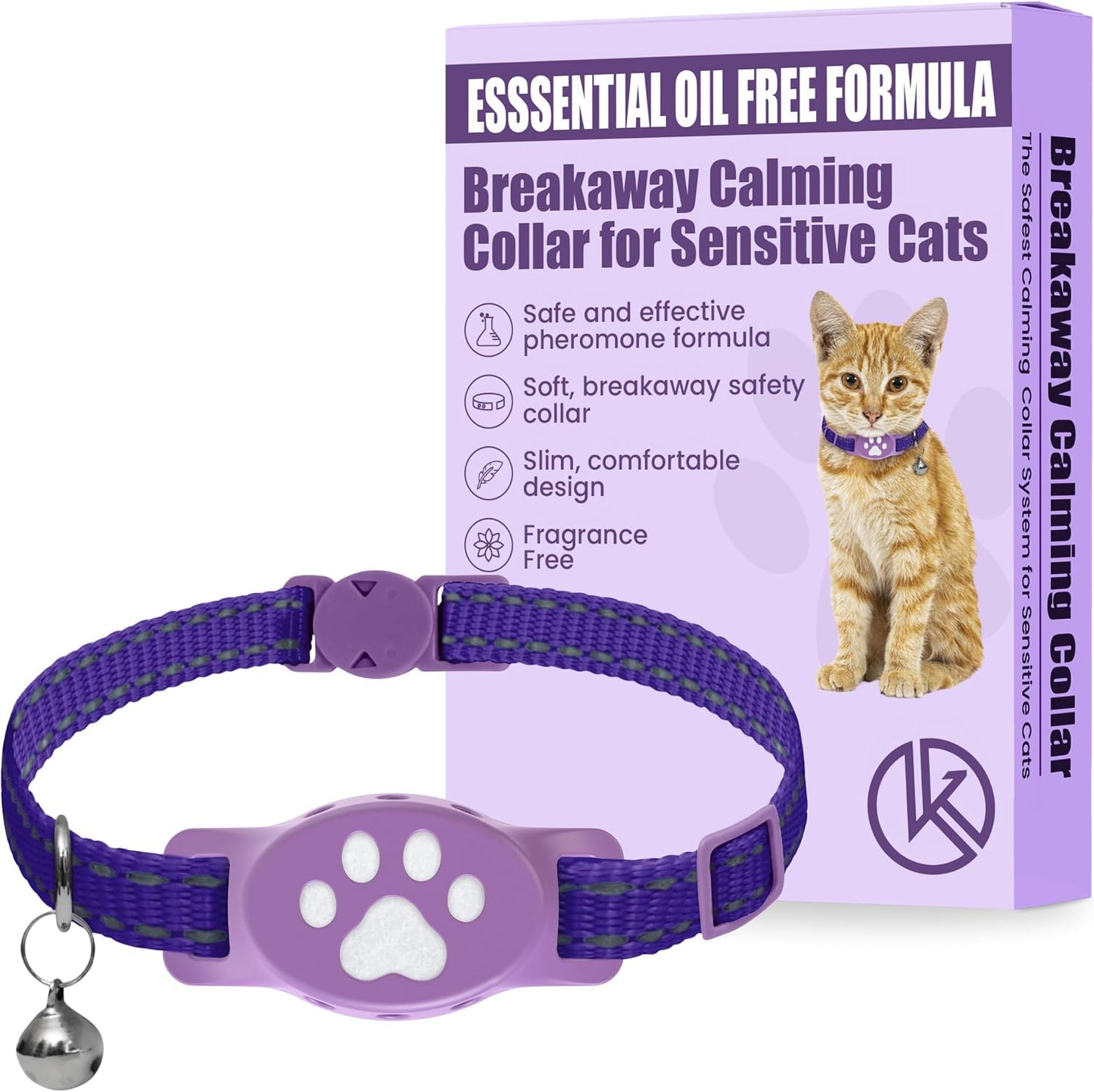 Breakaway-Calming-Collar-for-Sensitive-Cats---Unscented-Formula,-No-Essential-Oils---928
