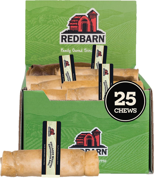 Redbarn-Medium-Rolled-Collagen-Wrapped-Esophagus-Dog-Treat,-All-Natural,-Grain-Free,-Gluten-Free,-Rawhide-Alternative-Ch---176