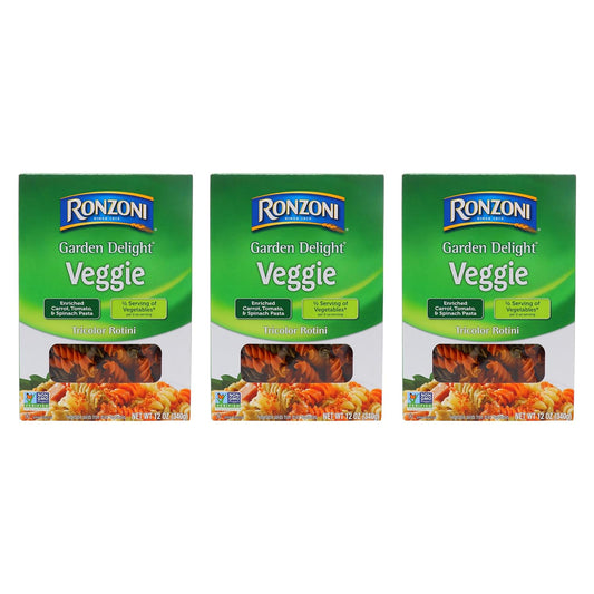 -3-boxes-Ronzoni-Garden-Delight-Veggie-TRICOLOR-ROTINI;-1759