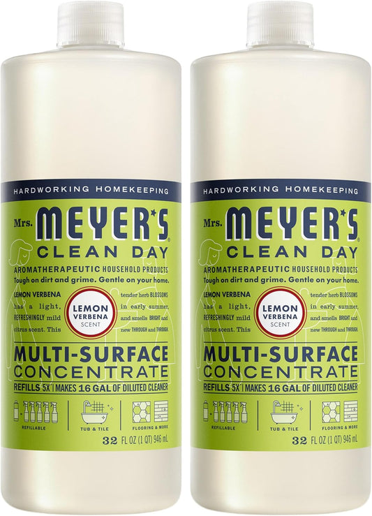 MRS.-MEYER'S-CLEAN-DAY-Multi-Surface-Everyday-Concentrate,-Lemon-Verbena-Scent,-32-Fl-Oz-Bottle---2041