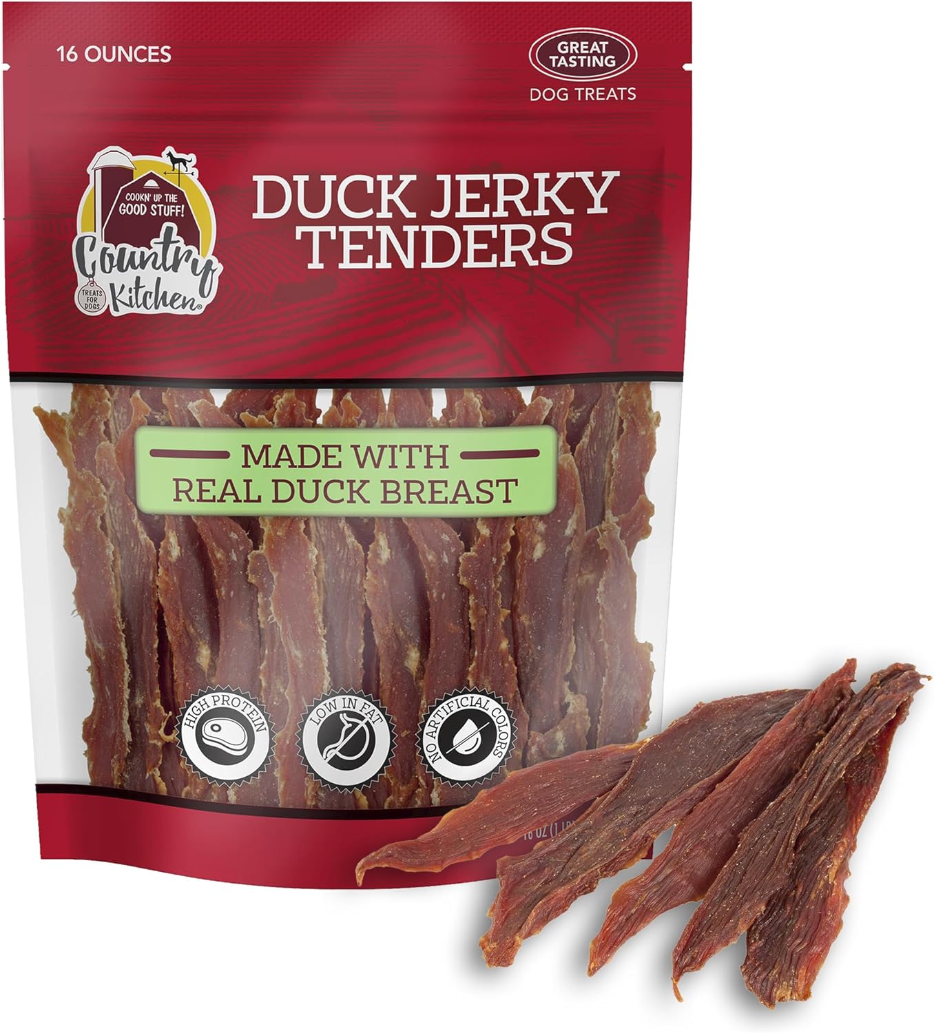 Duck-Jerky-Tender-Dog-Treats,-High-Protein,-Low-3888