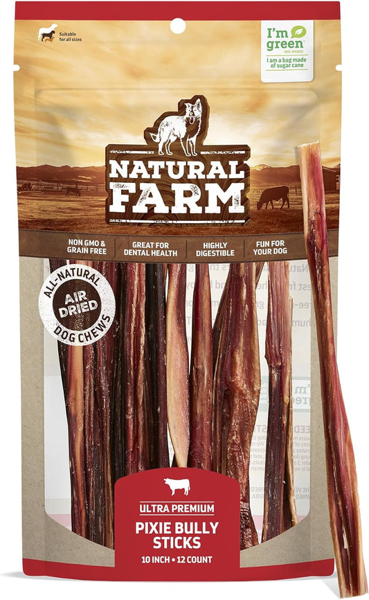 Gullet-Jerky-Sticks-(10”,-12-Pack),-Fully-Digestible-Beef-2128