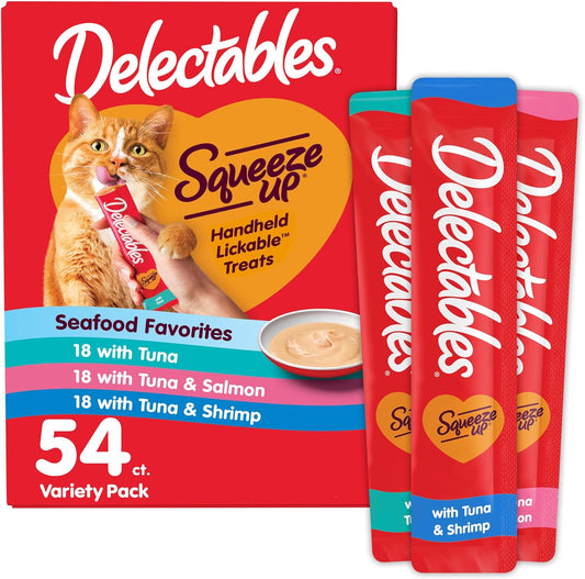 Delectables-Squeeze-Up-Seafood-Variety-Pack,-Creamy-Squeezable-Puree,-Lickable-Wet-Cat-Treats,-Grain-554