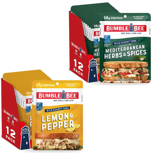 Bumble-Bee-Seasoned-Tuna-Pouch-Fresh-Flavors-Bulk-Bundle-(24-Total-Pouches)---366