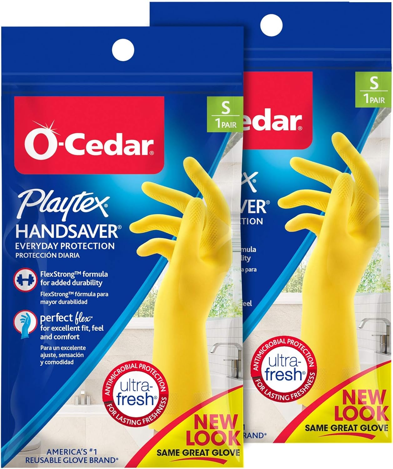 Playtex-HandSaver-Reuseable-Rubber-Cleaning-Gloves-(Small,-2-Pairs),-Everyday-3039
